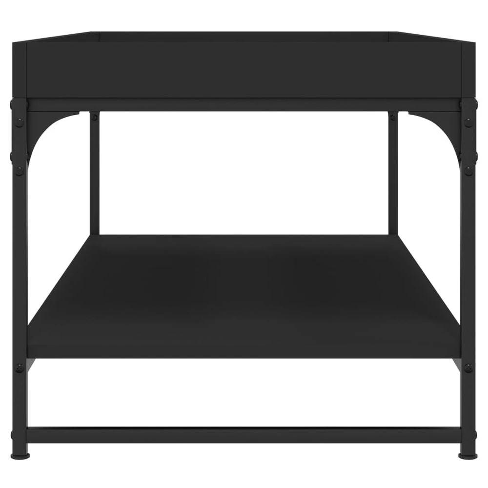 vidaXL Coffee Table Black 100x49x45 cm vidaXL Engineered Wood - Coffee Tables Coffee Table