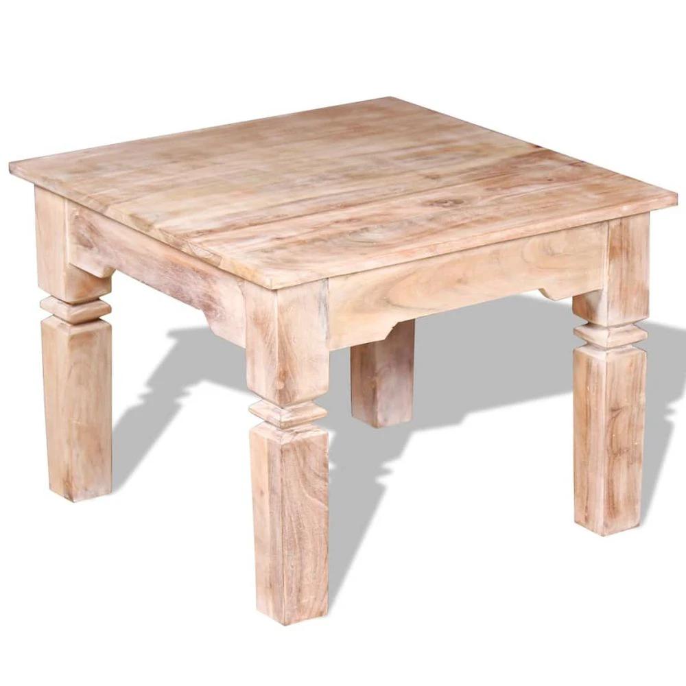 Coffee Table Acacia Wood vidaXL 60x60x45 cm by vidaXL
