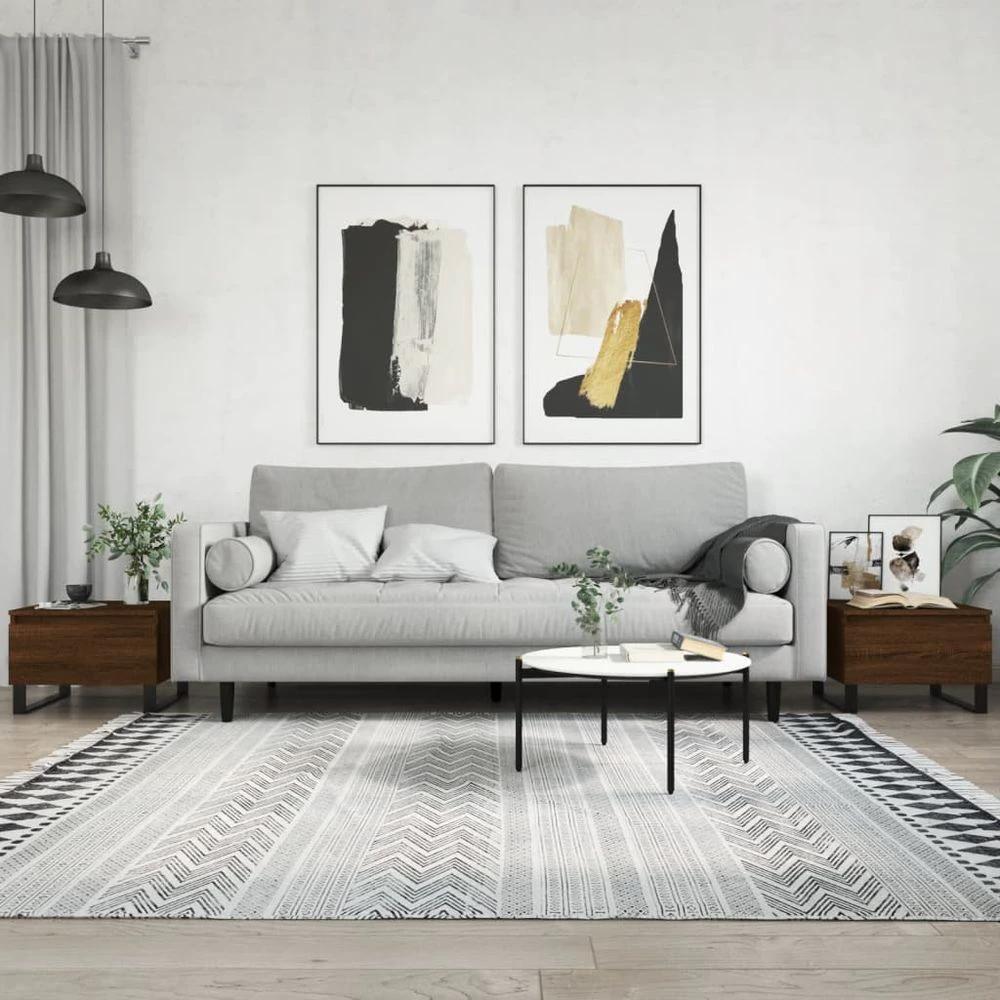 Coffee Table White 50x46x35 cm vidaXL Engineered Wood by vidaXL