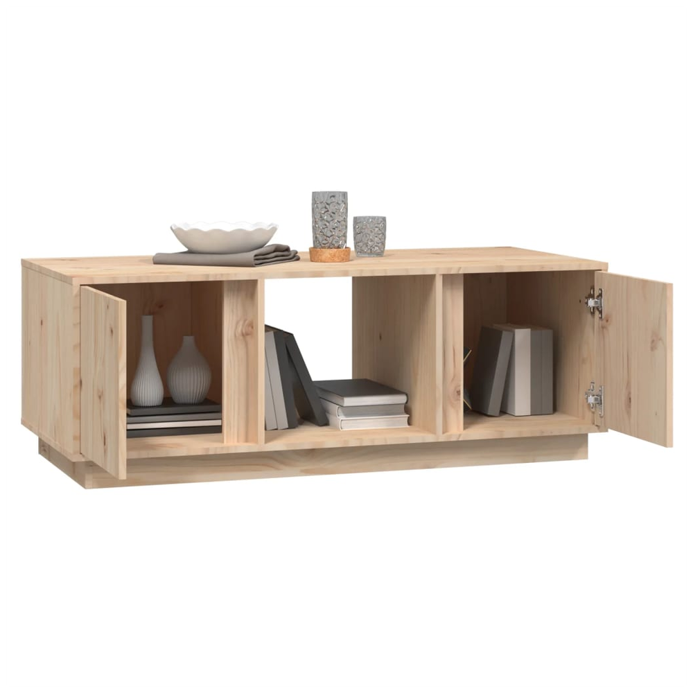 Coffee Table 110x50x40 cm vidaXL Solid Wood Pine by vidaXL