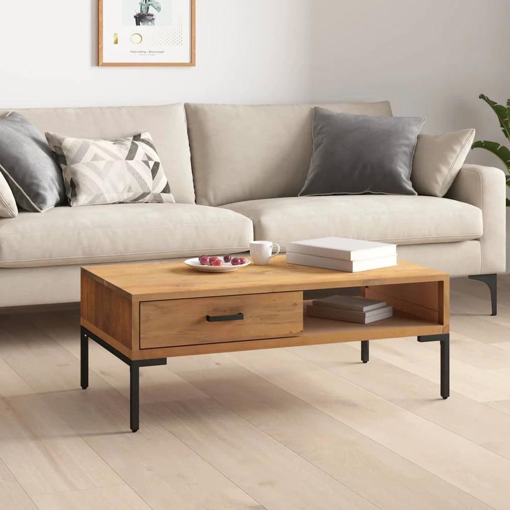 Coffee Table 90x50x35 cm vidaXL Solid Pinewood by vidaXL