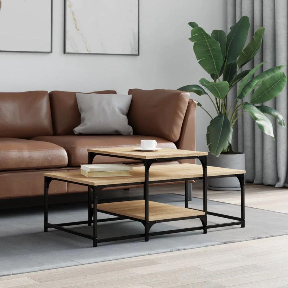Coffee Table Black 102x60x45 cm vidaXL Engineered Wood by vidaXL