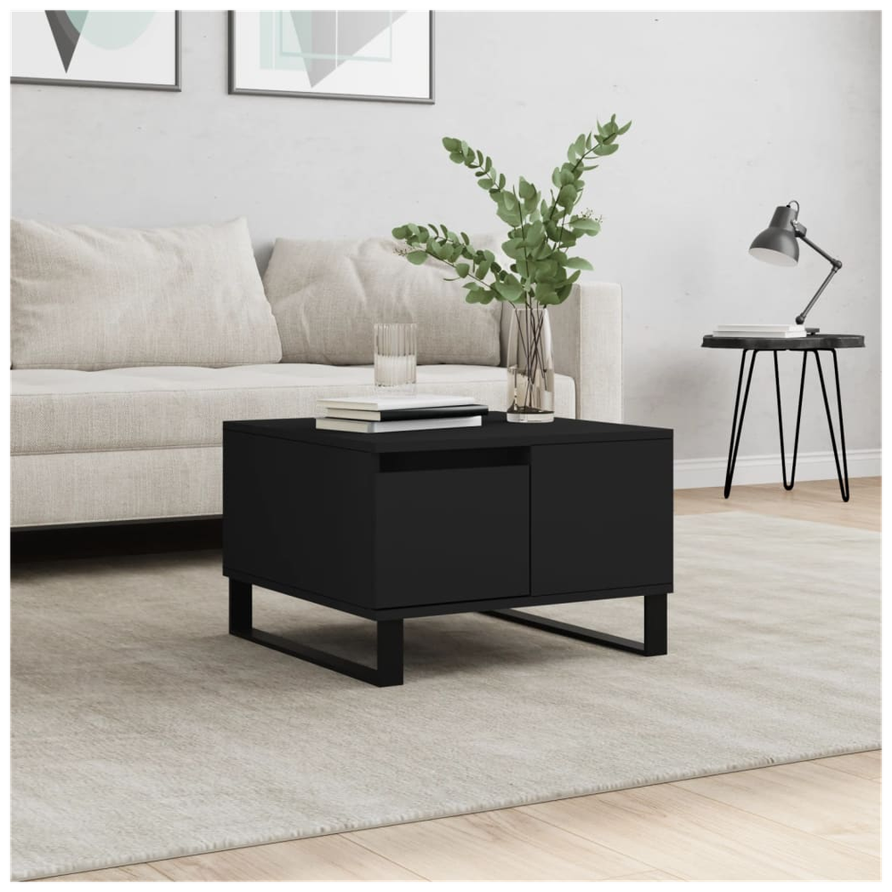 vidaXL Coffee Table Black 55x55x36.5 cm vidaXL Engineered Wood - Coffee Tables Coffee Table