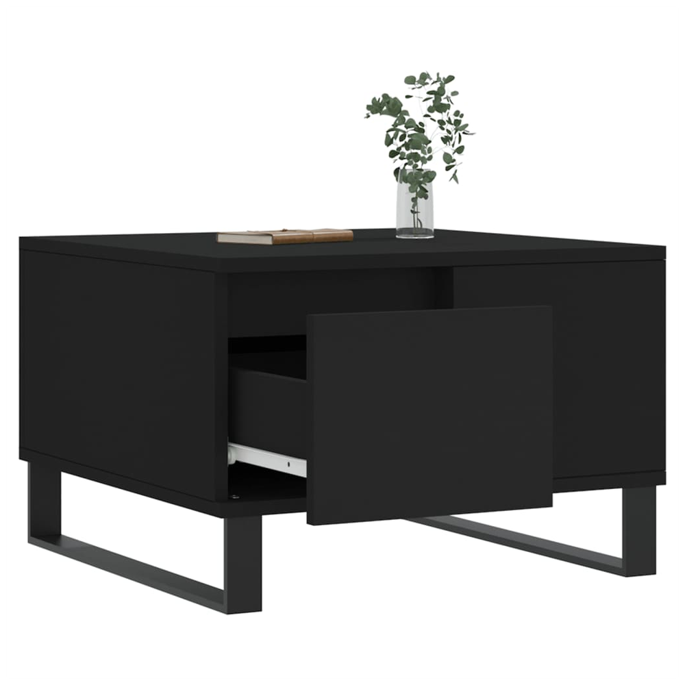 vidaXL Coffee Table Black 55x55x36.5 cm vidaXL Engineered Wood - Coffee Tables Coffee Table