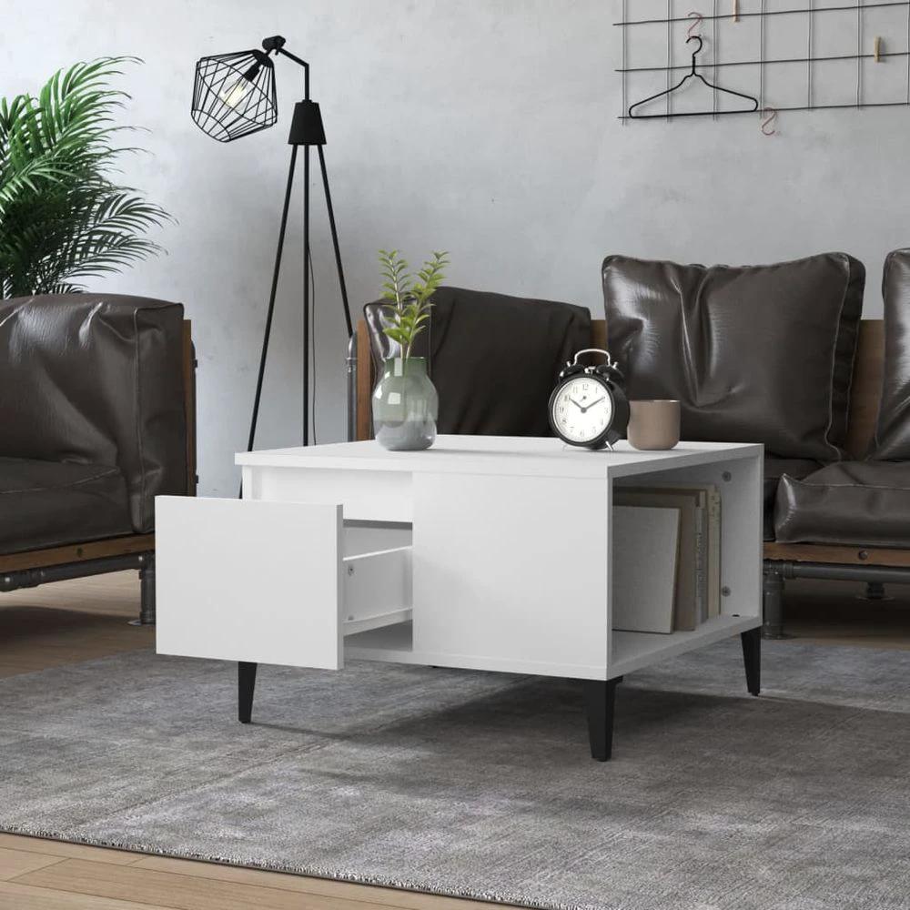 vidaXL Coffee Table White 55x55x36.5 cm vidaXL Engineered Wood - Coffee Tables Coffee Table