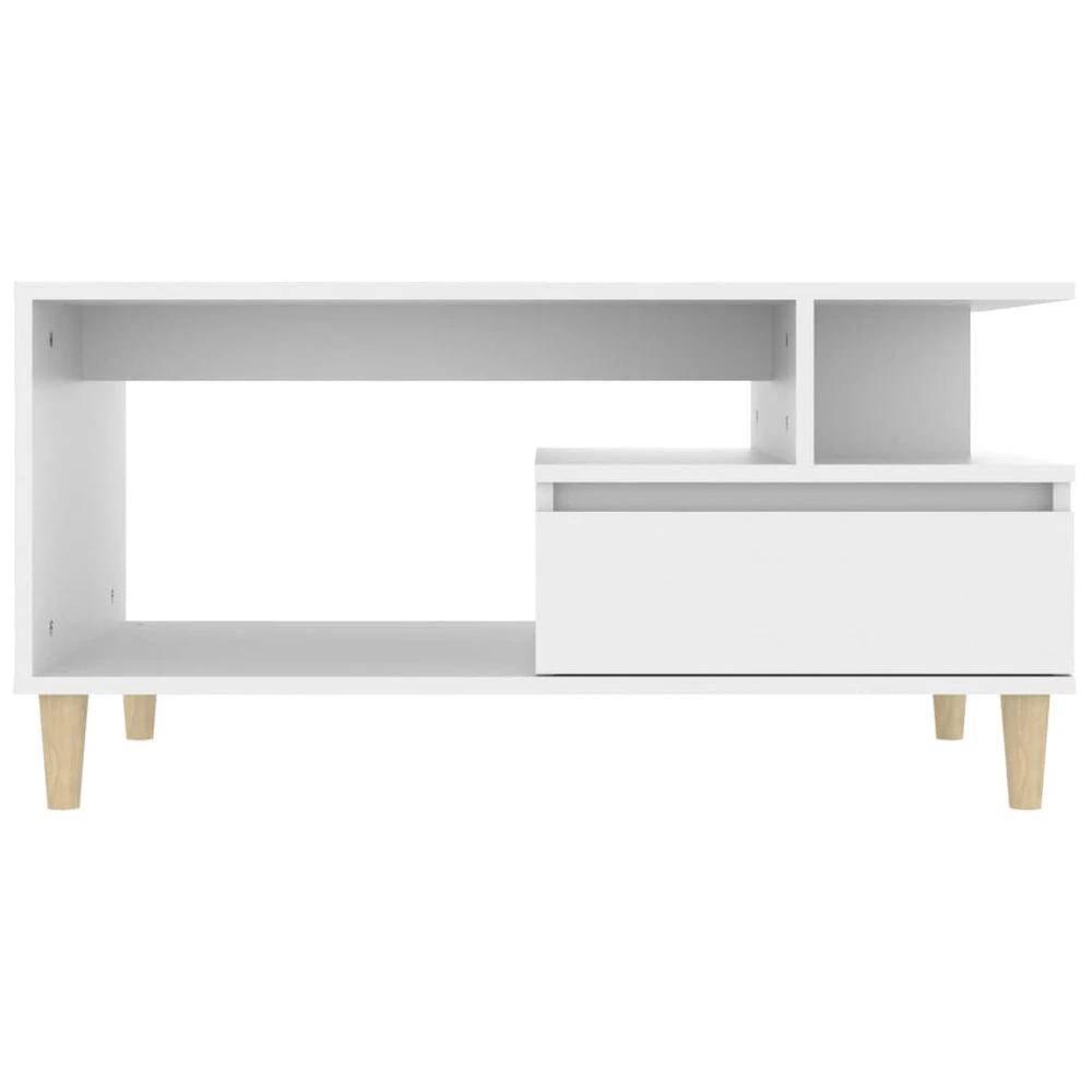 vidaXL Coffee Table White 90x49x45 cm vidaXL Engineered Wood - Coffee Tables Coffee Table
