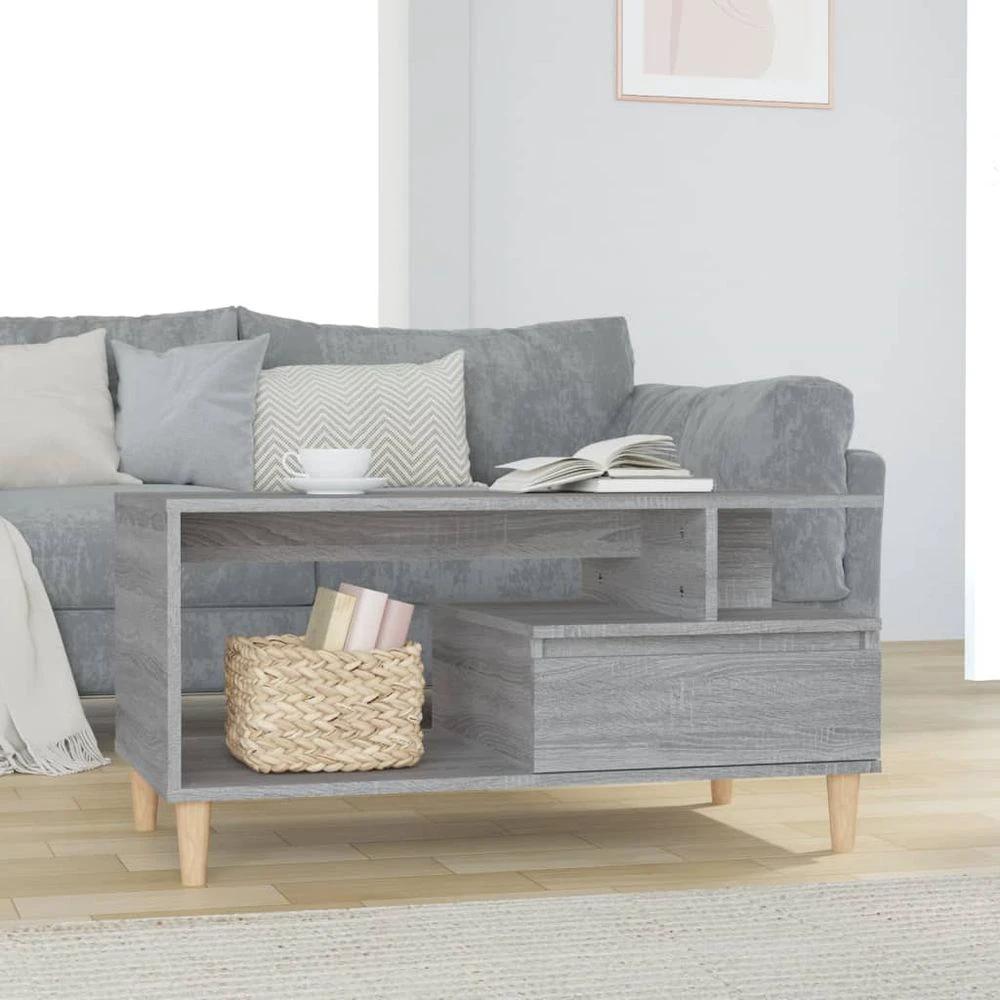 Coffee Table White 90x49x45 cm vidaXL Engineered Wood by vidaXL