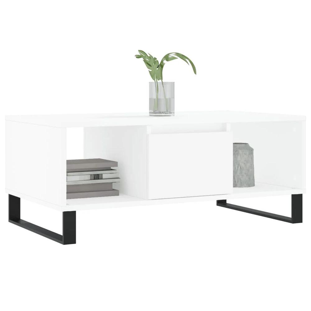 Modern Coffee Table White 90x50x36.5 cm vidaXL Engineered Wood by vidaXL