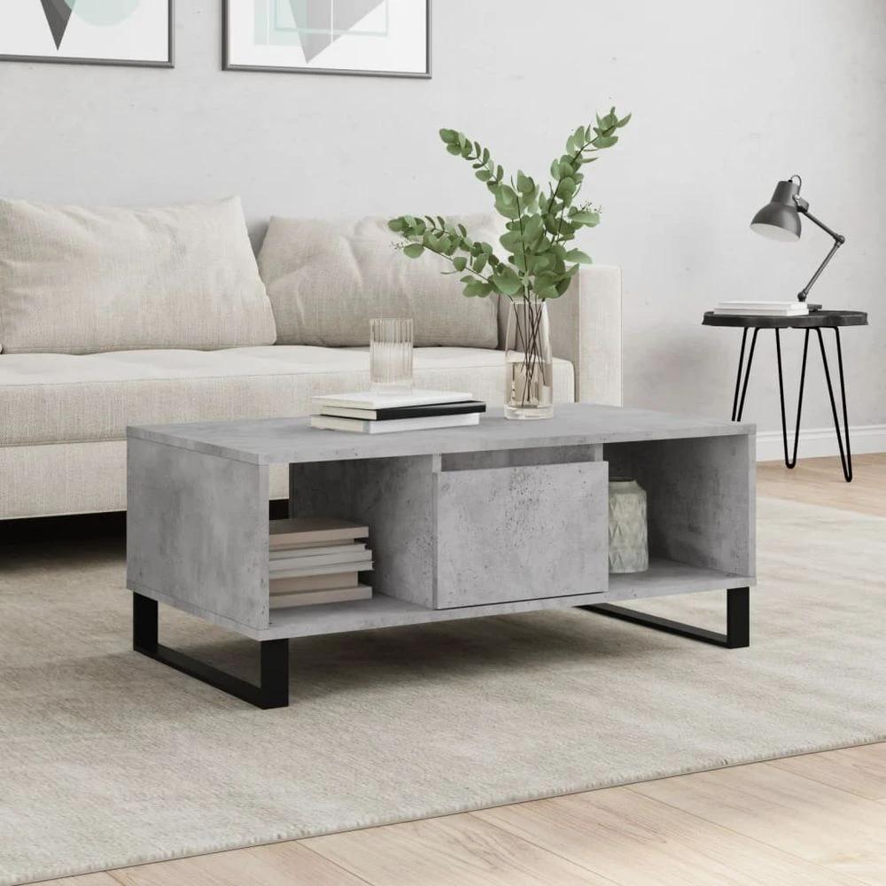 Modern Coffee Table White 90x50x36.5 cm vidaXL Engineered Wood by vidaXL