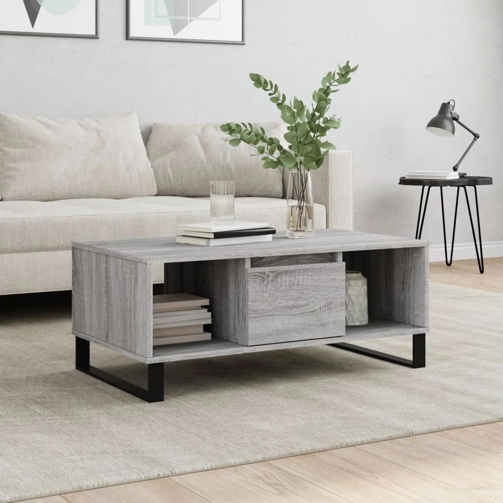 Modern Coffee Table White 90x50x36.5 cm vidaXL Engineered Wood by vidaXL