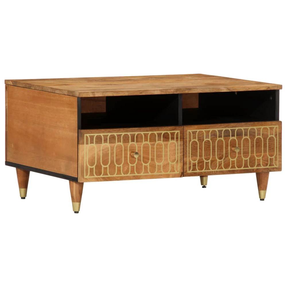 Coffee Table 80x54x40 cm vidaXL Solid Wood Mango by vidaXL