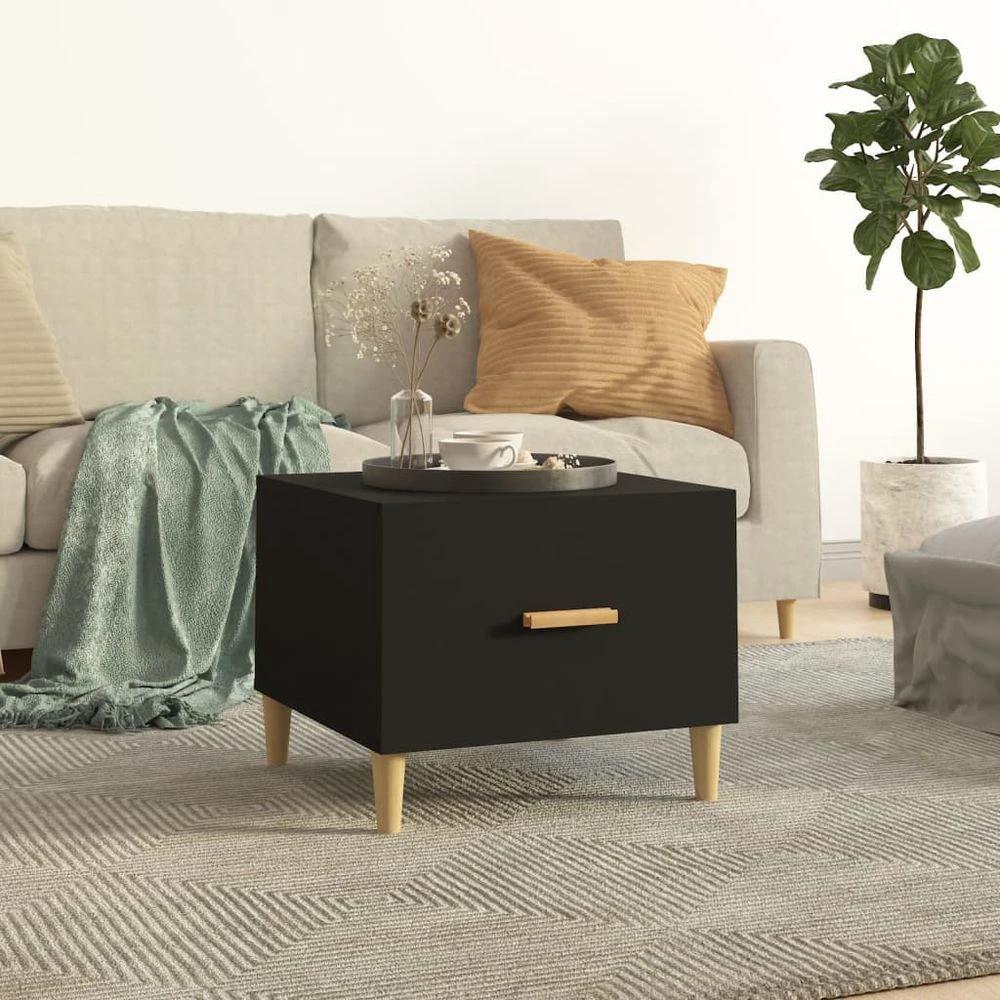 vidaXL Coffee Table Smoked Oak vidaXL 50x50x40 cm Engineered Wood - Coffee Tables Coffee Table