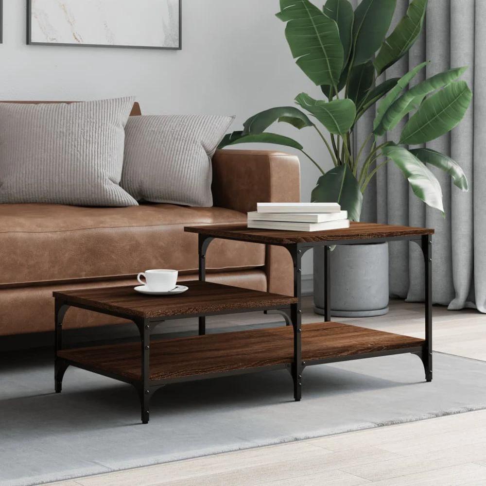Coffee Table Black 100x50.5x45 cm vidaXL Engineered Wood by vidaXL