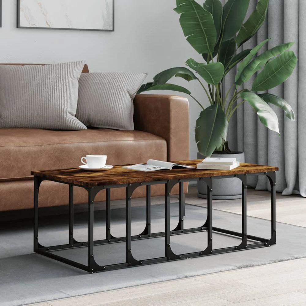 Coffee Table Black 100x50x35.5 cm vidaXL Engineered Wood by vidaXL