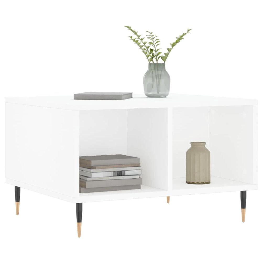 Coffee Table White 60x50x36.5 cm vidaXL Engineered Wood by vidaXL