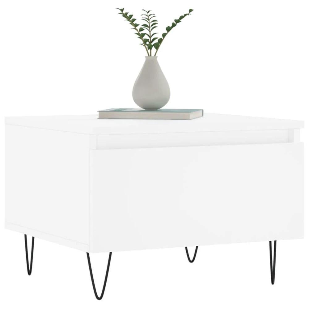 Coffee Table White 50x46x35 cm vidaXL Engineered Wood by vidaXL