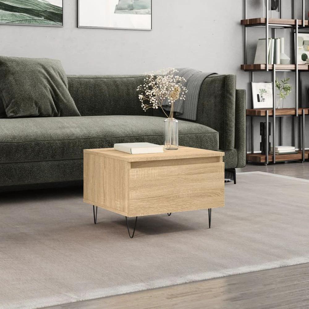 Coffee Table White 50x46x35 cm vidaXL Engineered Wood by vidaXL
