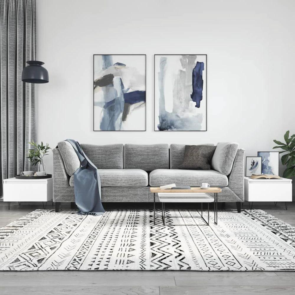Coffee Table White 50x46x35 cm vidaXL Engineered Wood by vidaXL