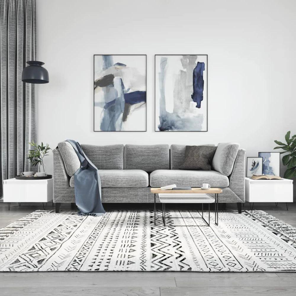 Coffee Table White 50x46x35 cm vidaXL Engineered Wood by vidaXL