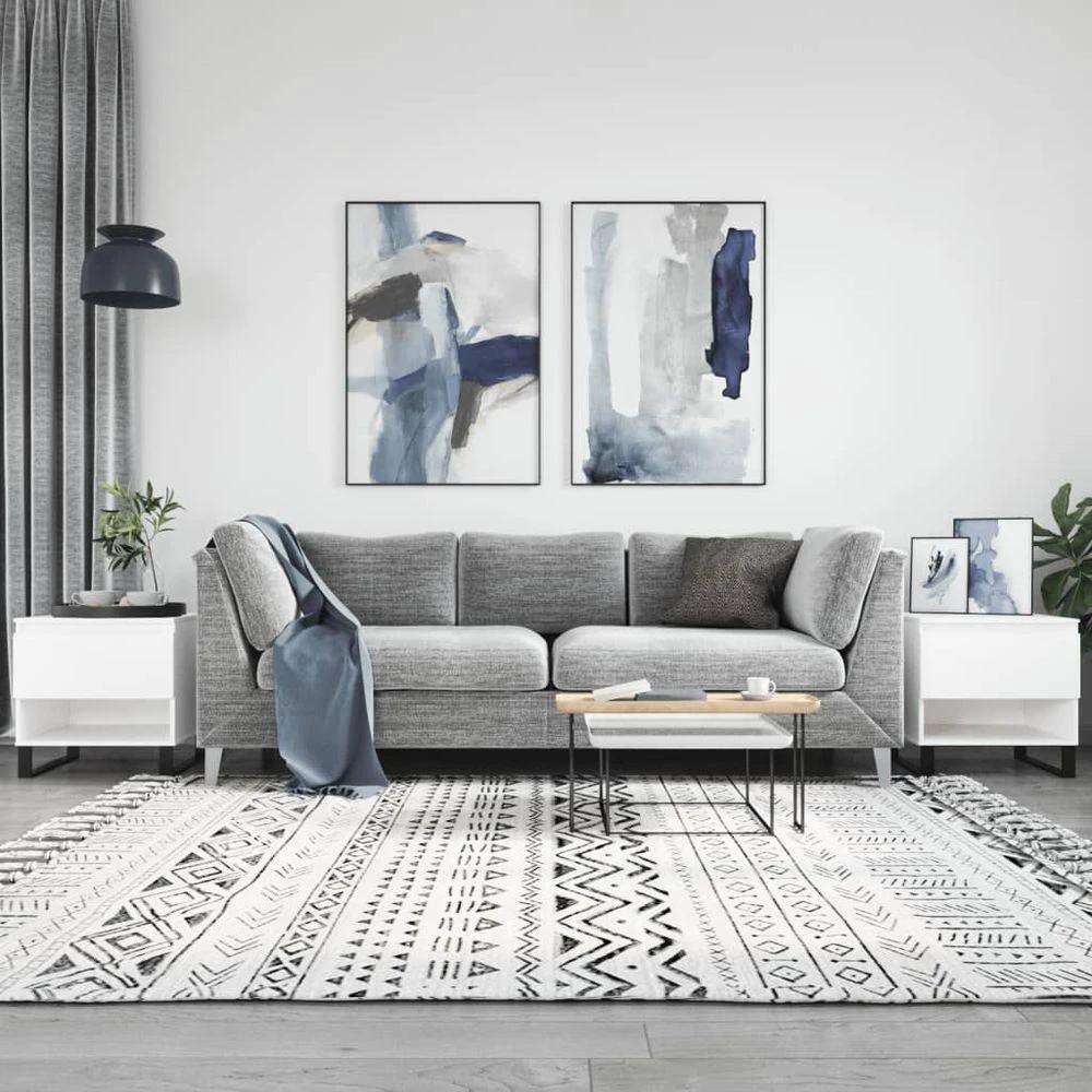 Coffee Table White 50x46x50 cm vidaXL Engineered Wood by vidaXL