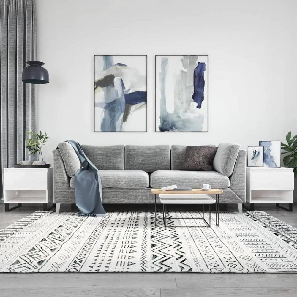 Coffee Table White 50x46x50 cm vidaXL Engineered Wood by vidaXL