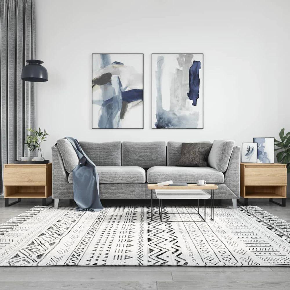 Coffee Table White 50x46x50 cm vidaXL Engineered Wood by vidaXL