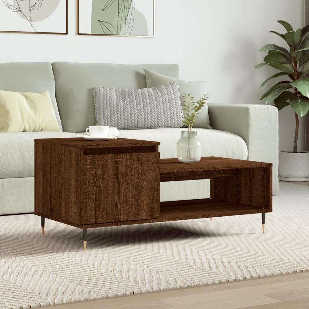 vidaXL Coffee Table White 100x50x45 cm vidaXL Engineered Wood - Coffee Tables Coffee Table