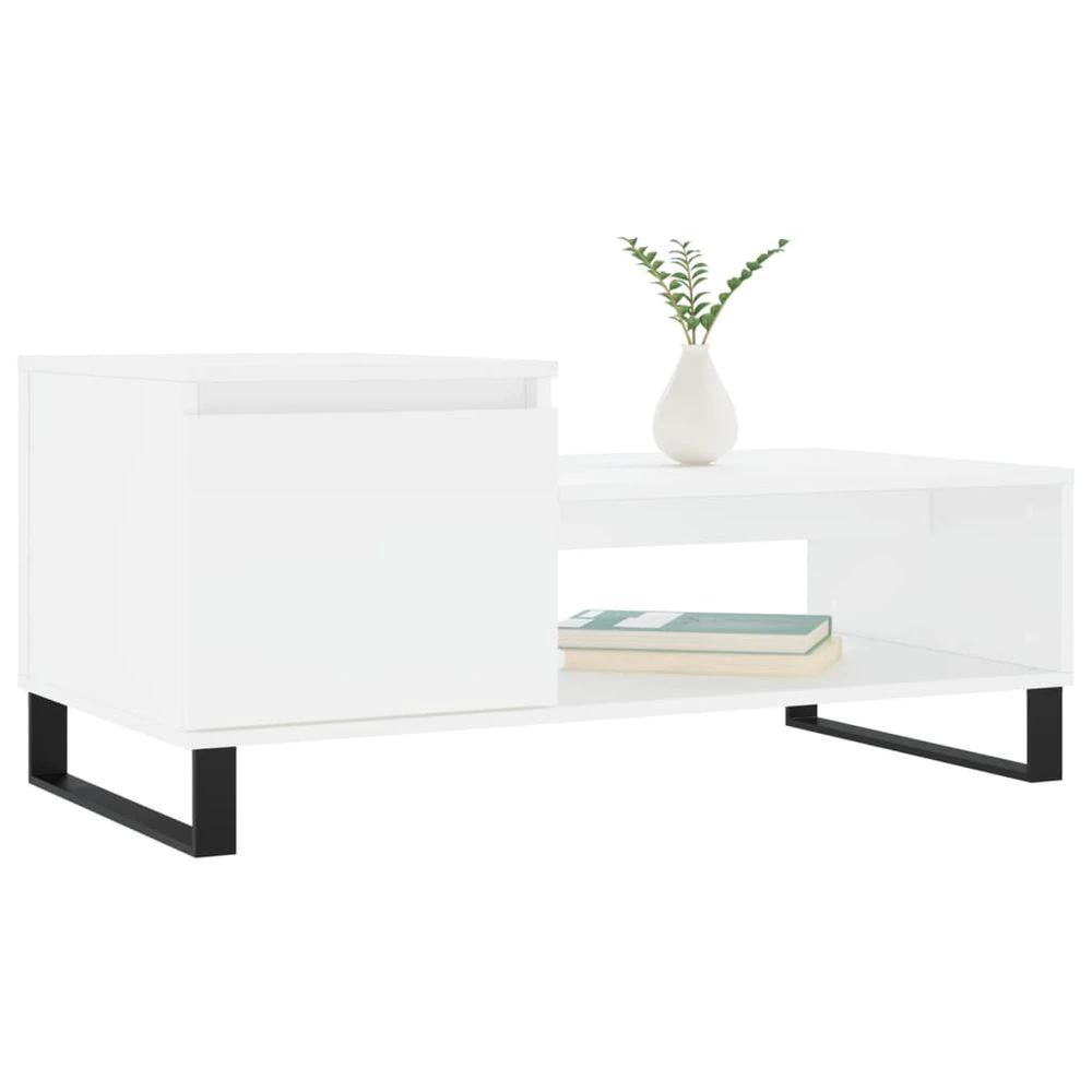 vidaXL Coffee Table White 100x50x45 cm vidaXL Engineered Wood - Coffee Tables Coffee Table