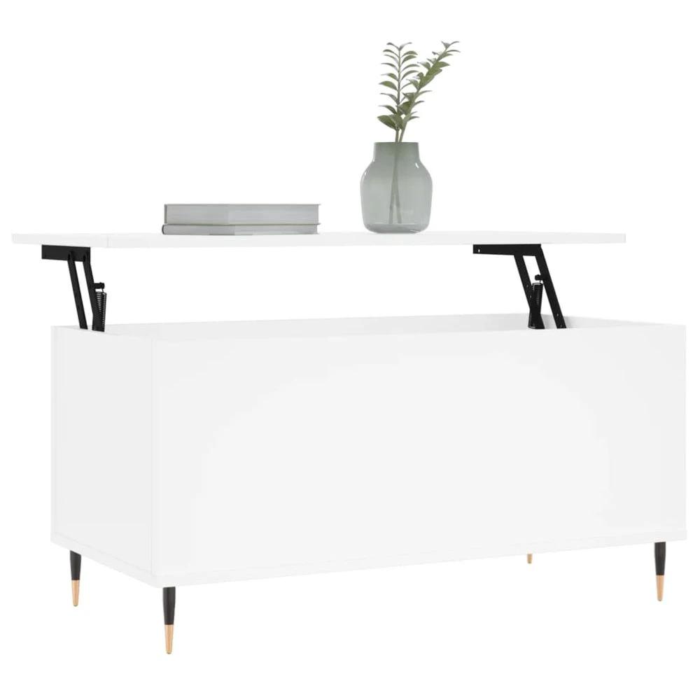 Coffee Table White 90x44.5x45 cm vidaXL Engineered Wood by vidaXL