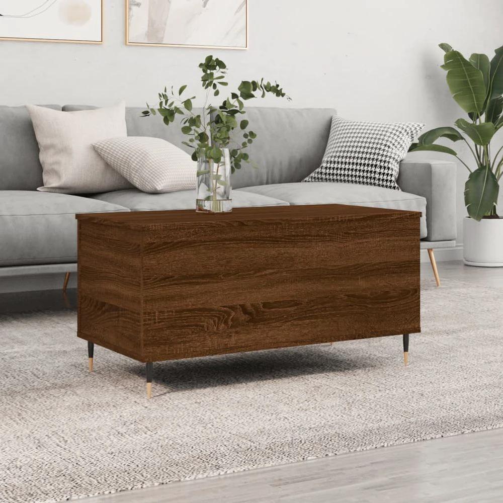 Coffee Table White 90x44.5x45 cm vidaXL Engineered Wood by vidaXL