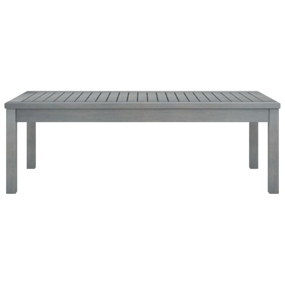 Coffee Table 100x50x33 cm vidaXL Grey Solid Acacia Wood by vidaXL