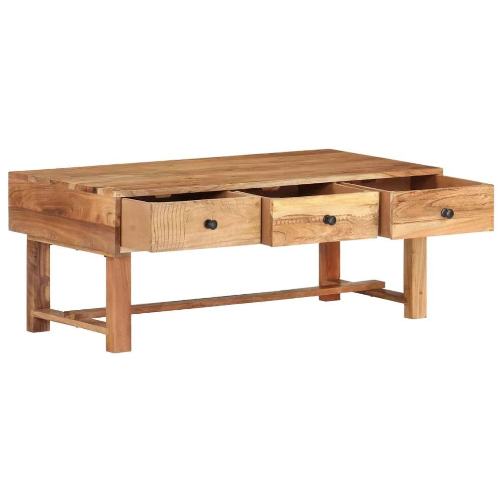 Coffee Table 100x50x40 cm vidaXL Solid Acacia Wood by vidaXL