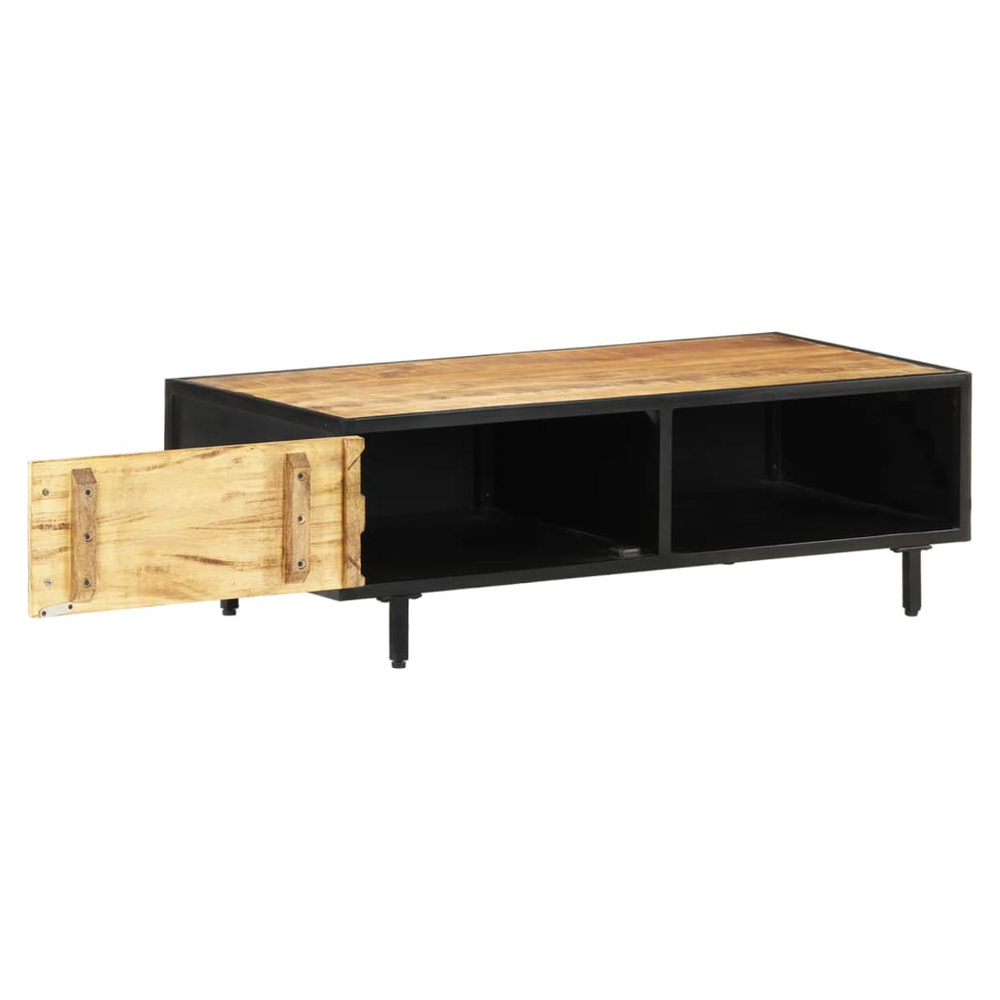 Coffee Table 105x50x35 cm vidaXL Rough Mango Wood by vidaXL