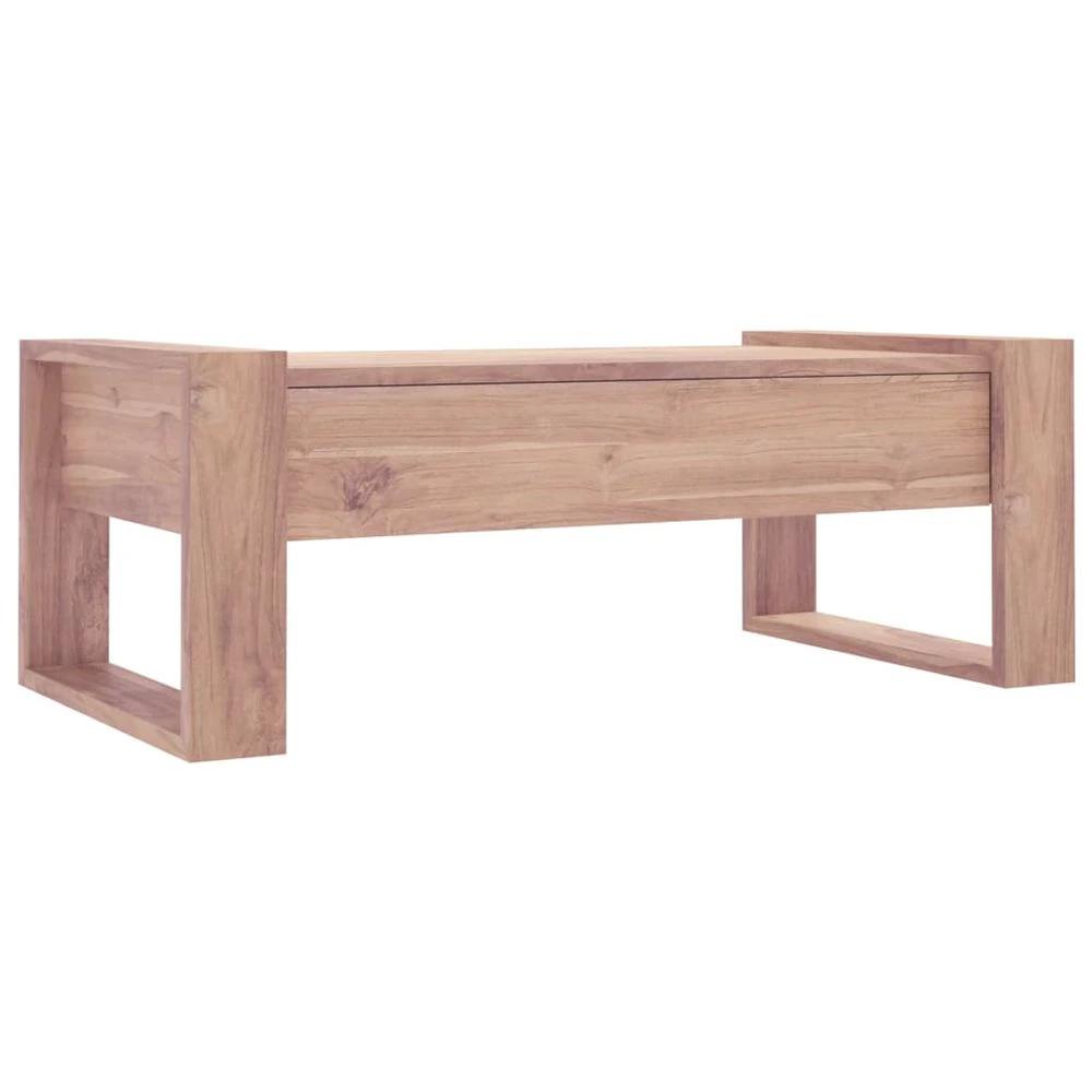 Coffee Table 110x60x40 cm vidaXL Solid Teak Wood by vidaXL