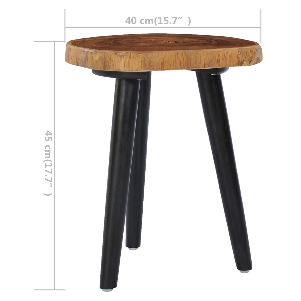 Coffee Table 40x45 cm vidaXL Solid Teak by vidaXL