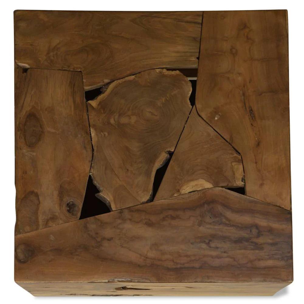 Coffee Table 50x50x35 cm vidaXL Genuine Teak Brown by vidaXL