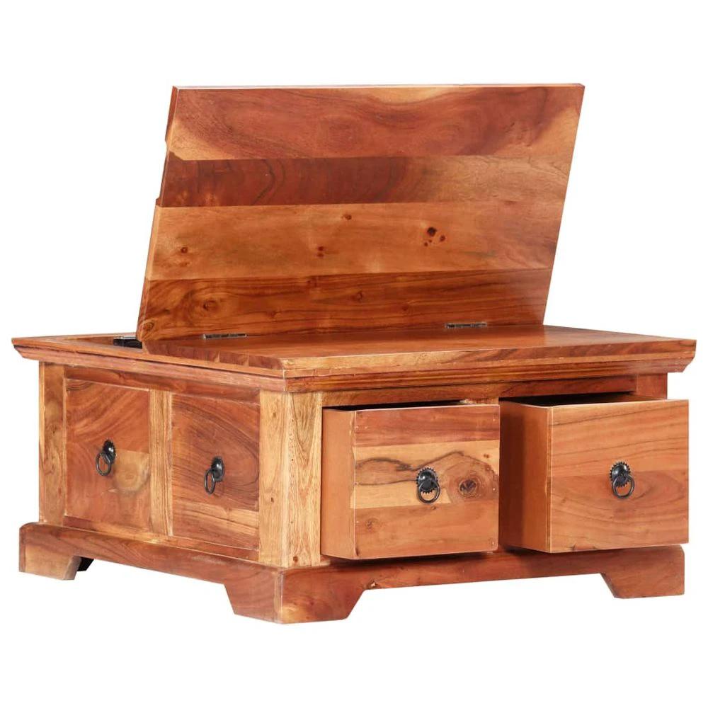 vidaXL Coffee Table 66x70x35 cm vidaXL Solid Acacia Wood - Coffee Tables Coffee Table