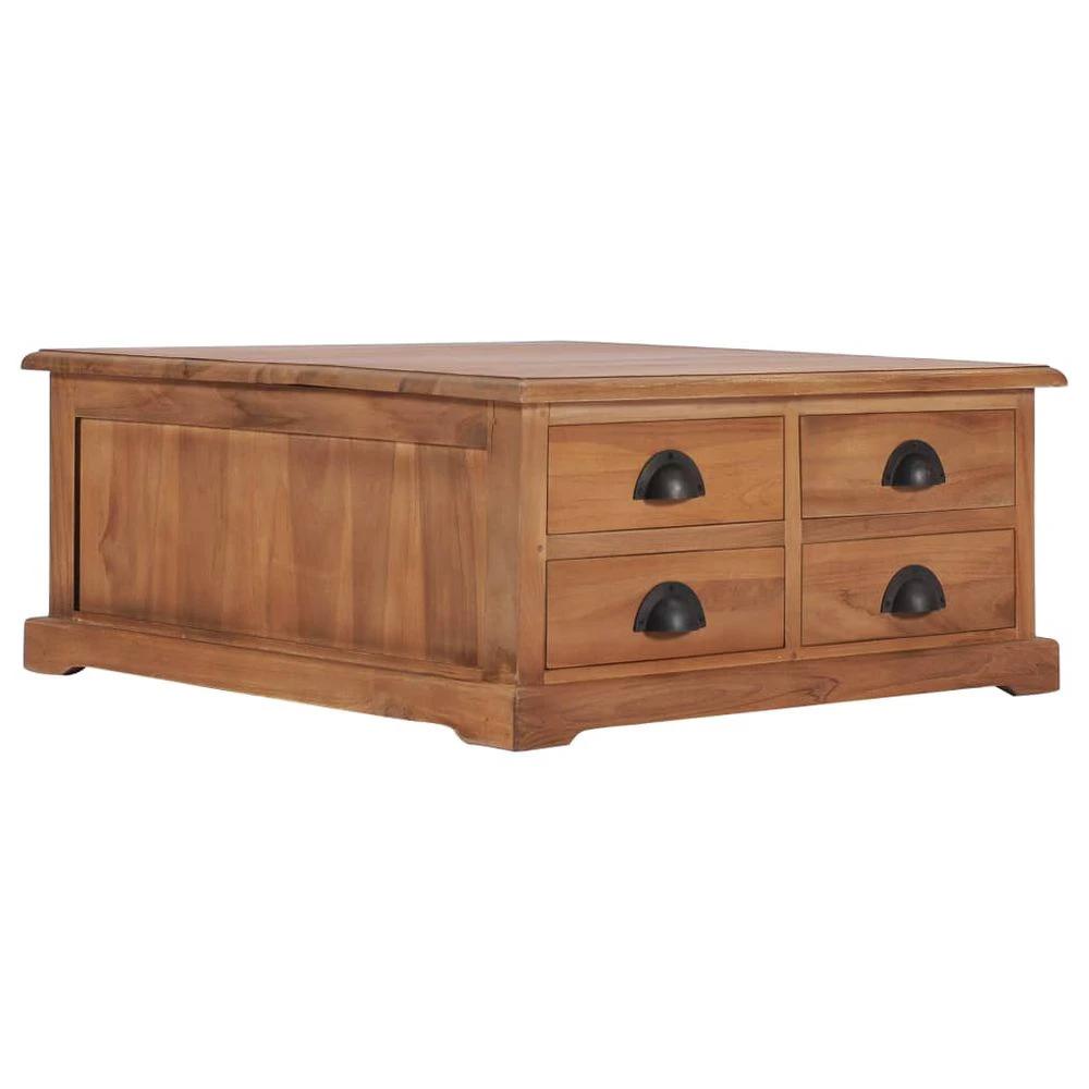 Coffee Table 68x68x30 cm vidaXL Solid Teak Wood by vidaXL