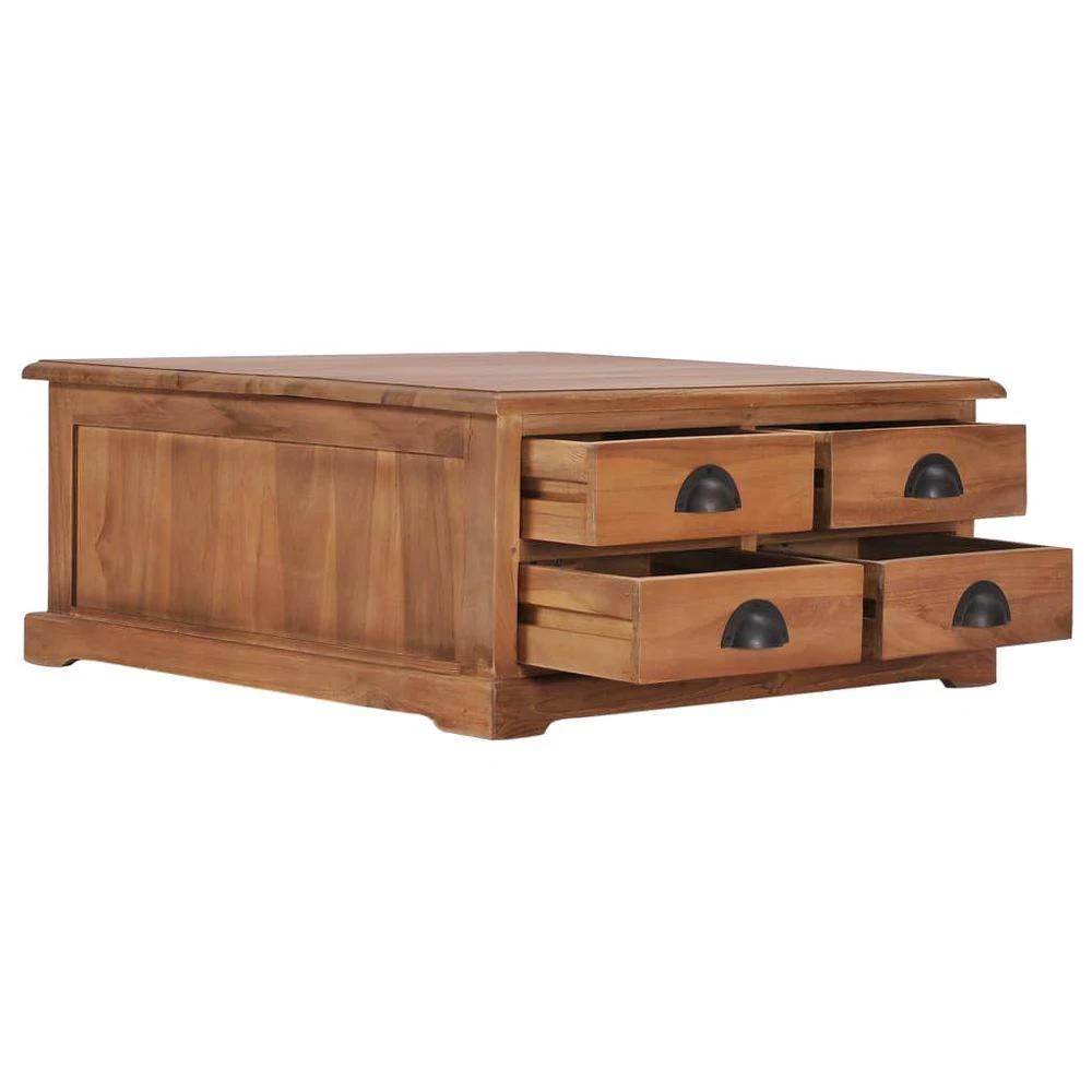Coffee Table 68x68x30 cm vidaXL Solid Teak Wood by vidaXL