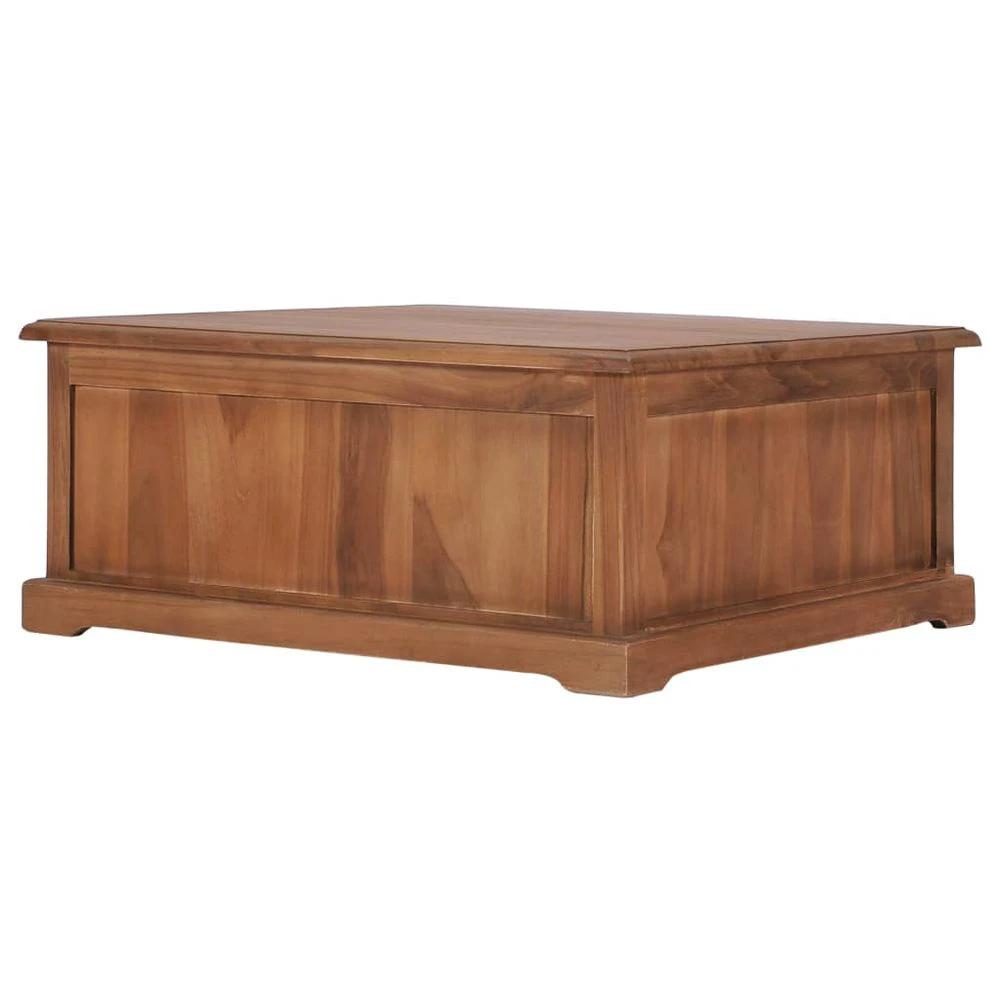 Coffee Table 68x68x30 cm vidaXL Solid Teak Wood by vidaXL
