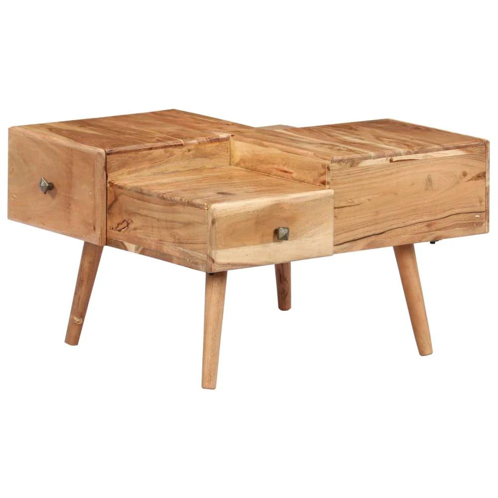 Coffee Table 70x60x42 cm vidaXL Solid Acacia Wood by vidaXL