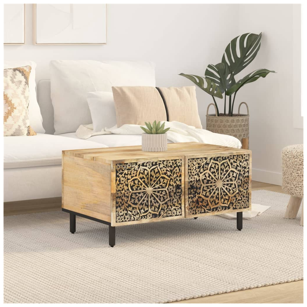 Coffee Table 80x50x40 cm vidaXL Solid Wood Mango by vidaXL