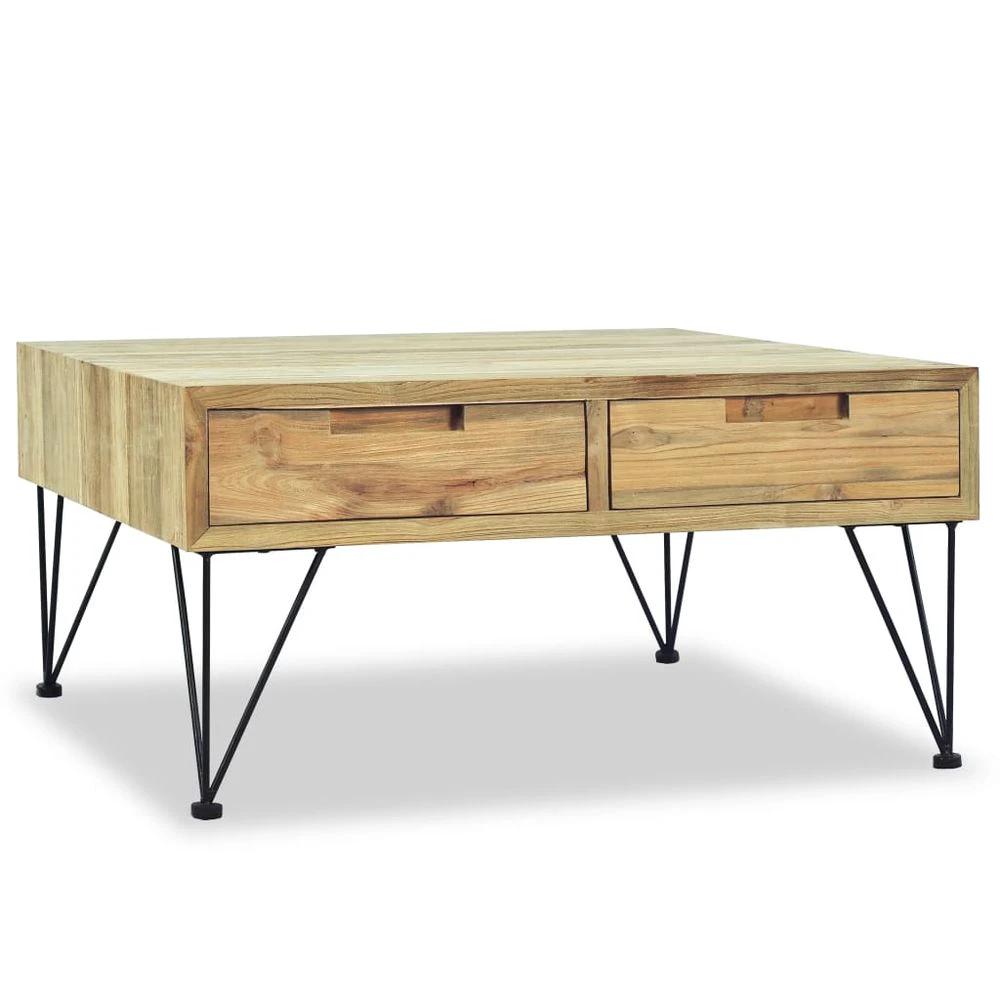vidaXL Coffee Table 80x80x40 cm vidaXL Solid Teak - Coffee Tables Coffee Table