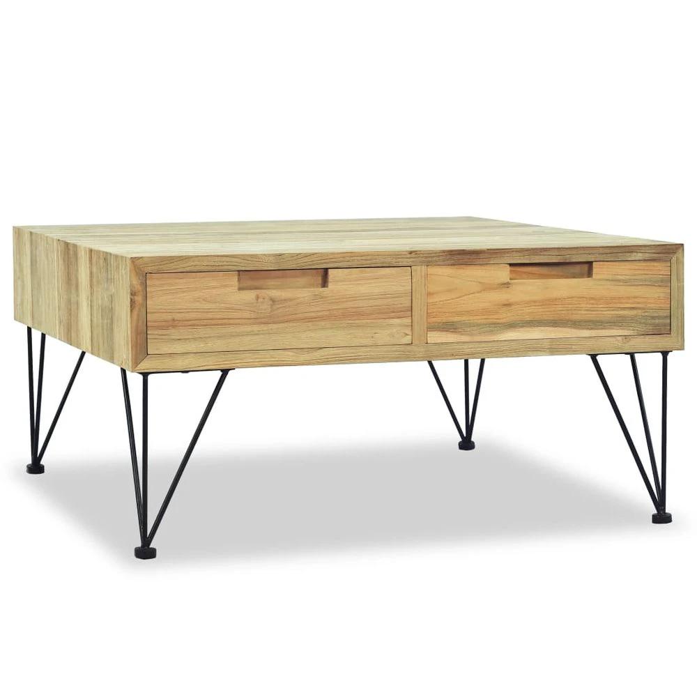 vidaXL Coffee Table 80x80x40 cm vidaXL Solid Teak - Coffee Tables Coffee Table