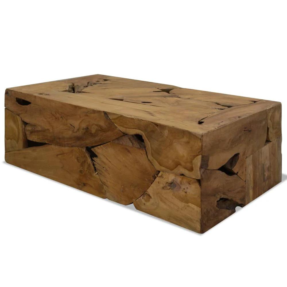 Coffee Table 90x50x30 cm vidaXL Genuine Teak Brown by vidaXL
