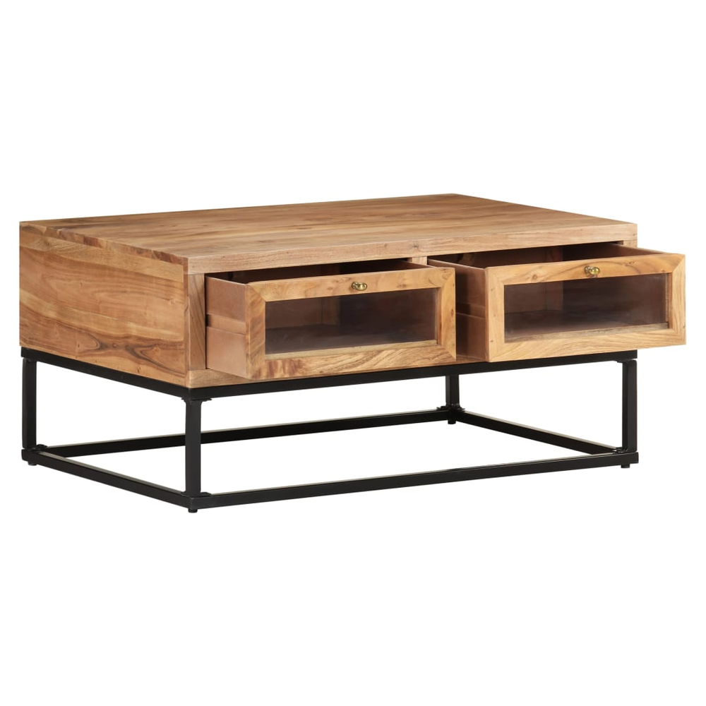 vidaXL Coffee Table 90x60x40 cm vidaXL Solid Acacia Wood - Coffee Tables Coffee Table