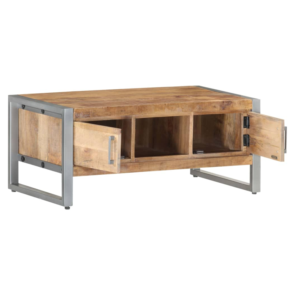 Coffee Table 95x50x40 cm vidaXL Rough Mango Wood by vidaXL