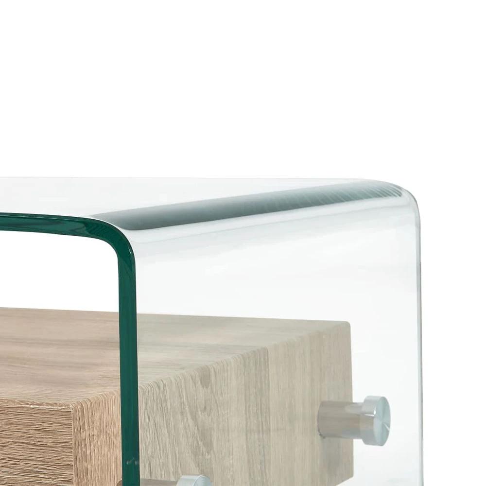 Coffee Table Clear 98x45x31 cm vidaXL Tempered Glass by vidaXL