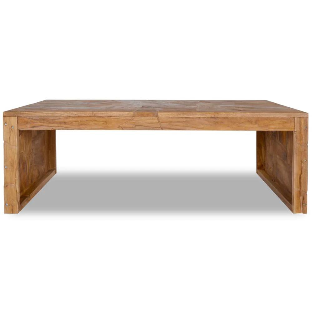 Coffee Table Erosion vidaXL Solid Teak Wood 110x35x38 cm by vidaXL
