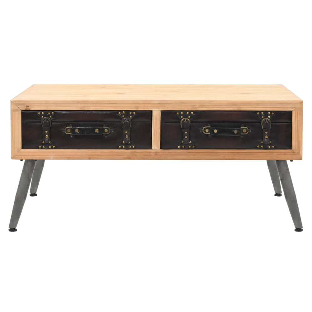 vidaXL Coffee Table Solid Fir Wood vidaXL 115x55x50 cm - Coffee Tables Coffee Table